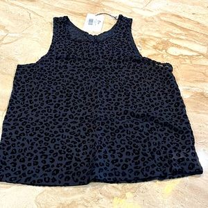 ZYIA NWT Black Leopard Mesh Tank